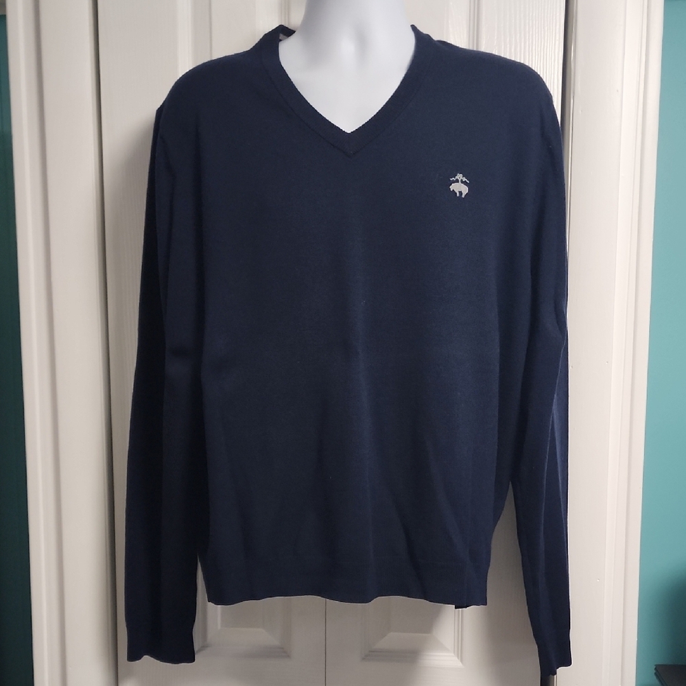 Men's Brooks Brothers Navy V-Neck Sweater